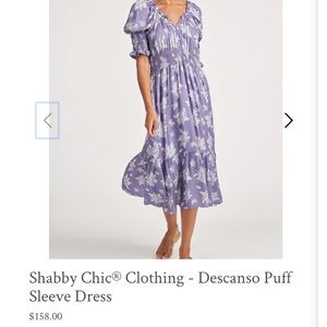 SHABBY CHIC descanso lavender floral dress